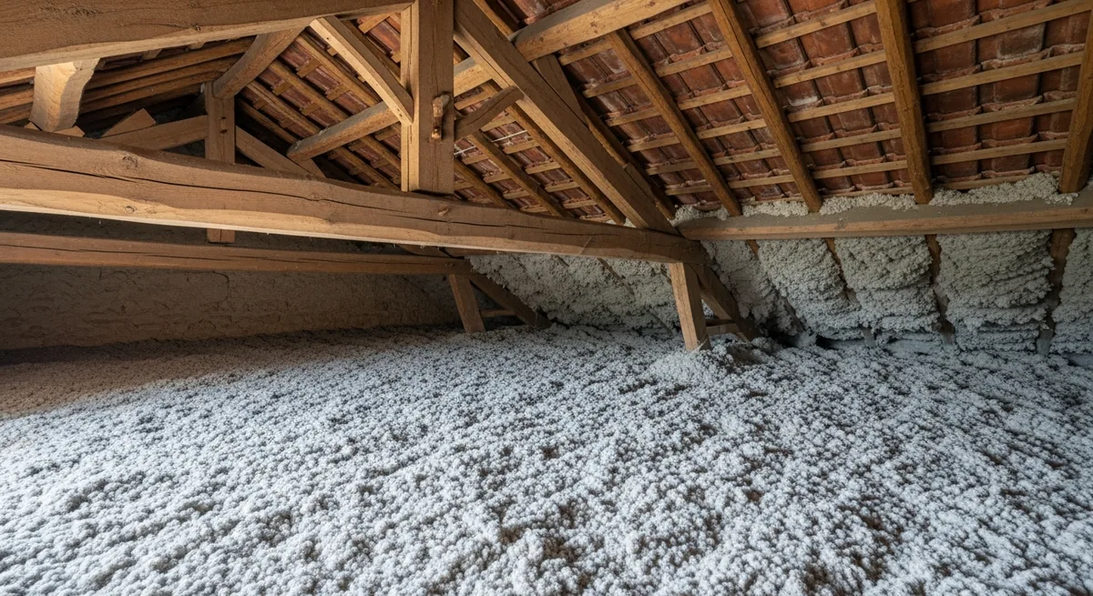 Soufflage sur maison de coteau exposée plein sud, La Burthe, Floirac