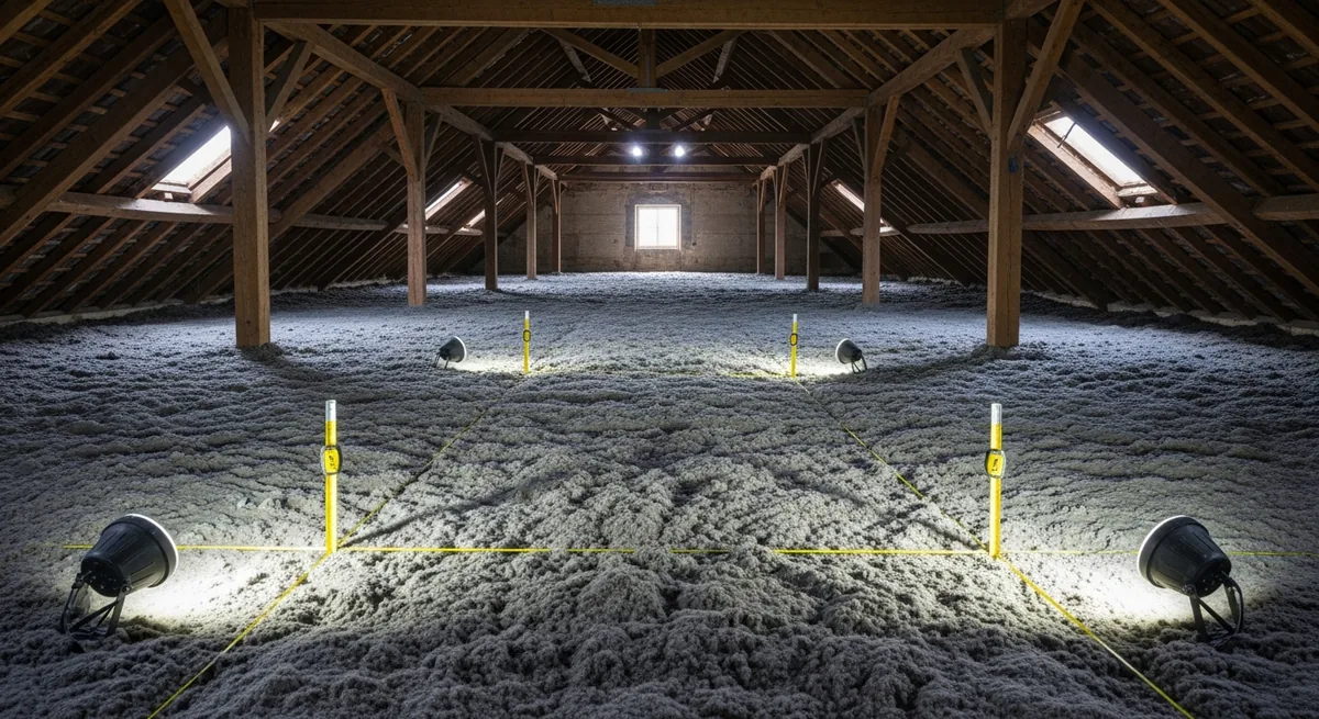 Isolation de combles perdus par soufflage, Saige, Pessac